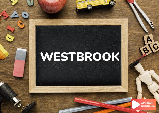 arti nama Westbrook adalah from the west brook
