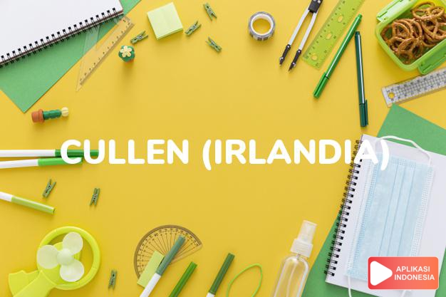 arti nama cullen (irlandia) adalah tampan