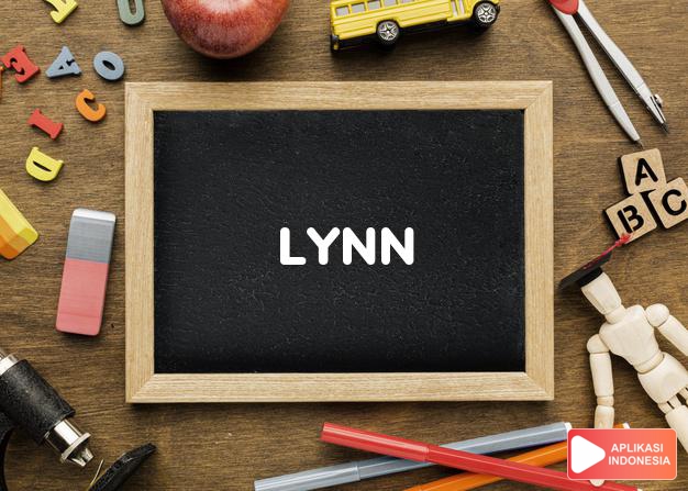 arti nama Lynn adalah Kemungkinan perubahan bentuk pendek dari nama Linda, atau juga dari nama Line, bentuk pendek dari nama-nama Perancis yang berakhiran nama ini