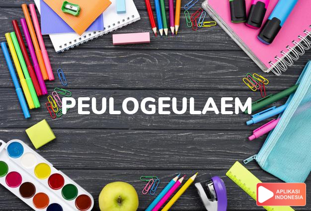 arti peulogeulaem adalah acara dalam kamus korea bahasa indonesia online by Aplikasi Indonesia